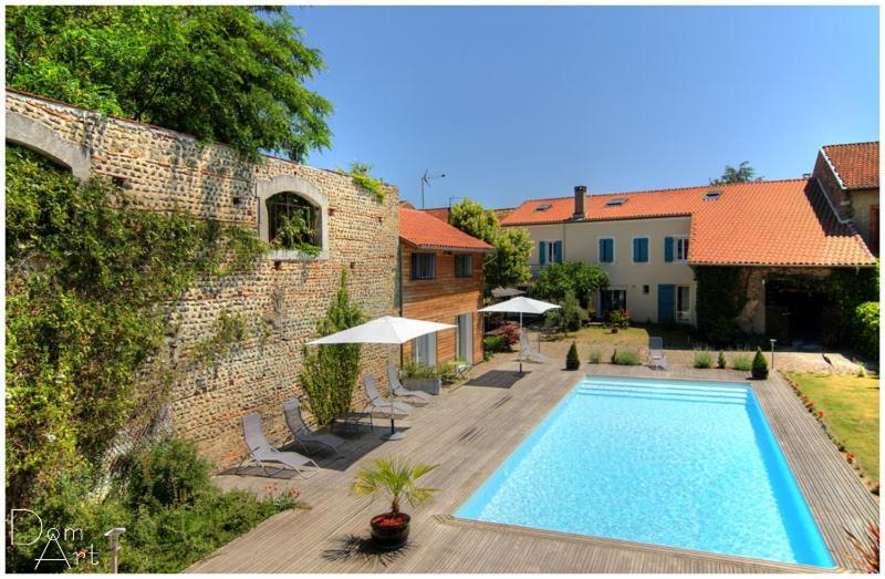 Chambre D'Hotes La Cour Des Saligues Riscle Exterior foto